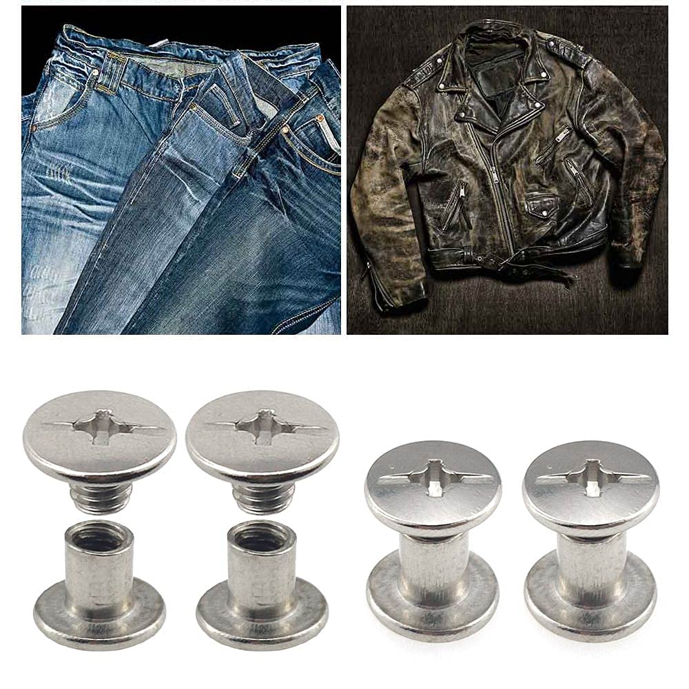 120 Set M5 Chicago Buchschrauben - Schraubnieten Für Lederarbeiten & Handwerk