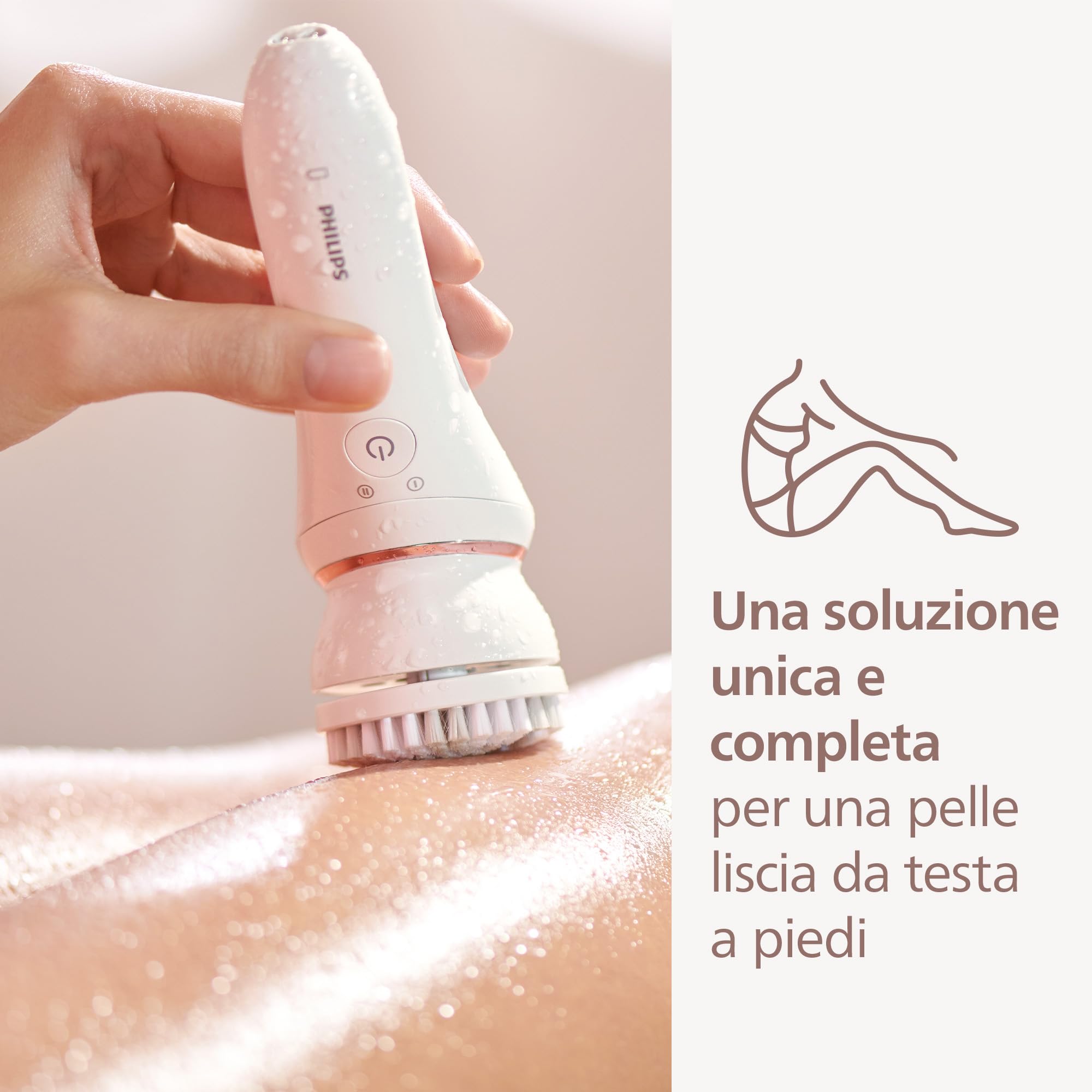Philips Beauty Set Serie 9000 - Set all-in-one per tutto il corpo, epilatore senza fili, wet & dry, 6 accessori, modello BRE770/92