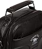 Av A Dos Men's Black Phone Split Leather Hand Shoulder Cross Strap Bag Medium Size