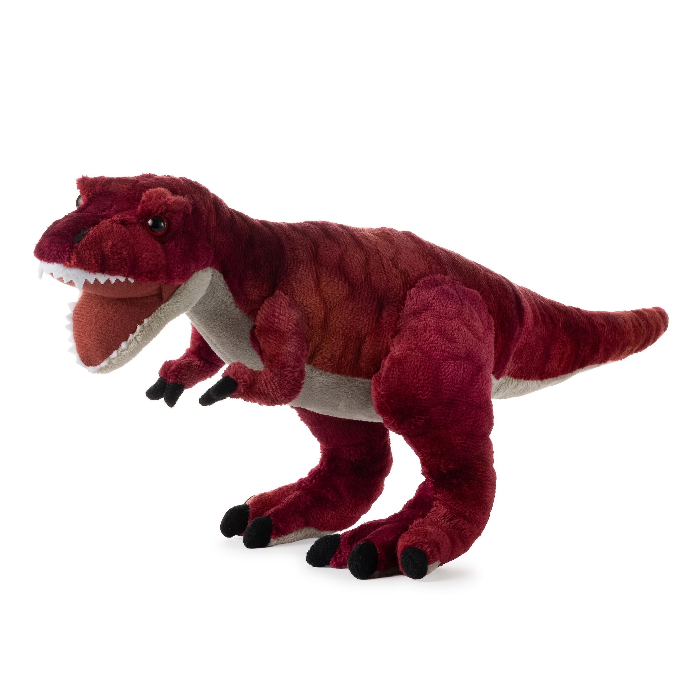 The Petting Zoo T-Rex Dinosaur Stuffed Animal Plushie, Gift for Kids, Dinosaur Animals, Red T-Rex Dinosaur Plush Toy 15 inches