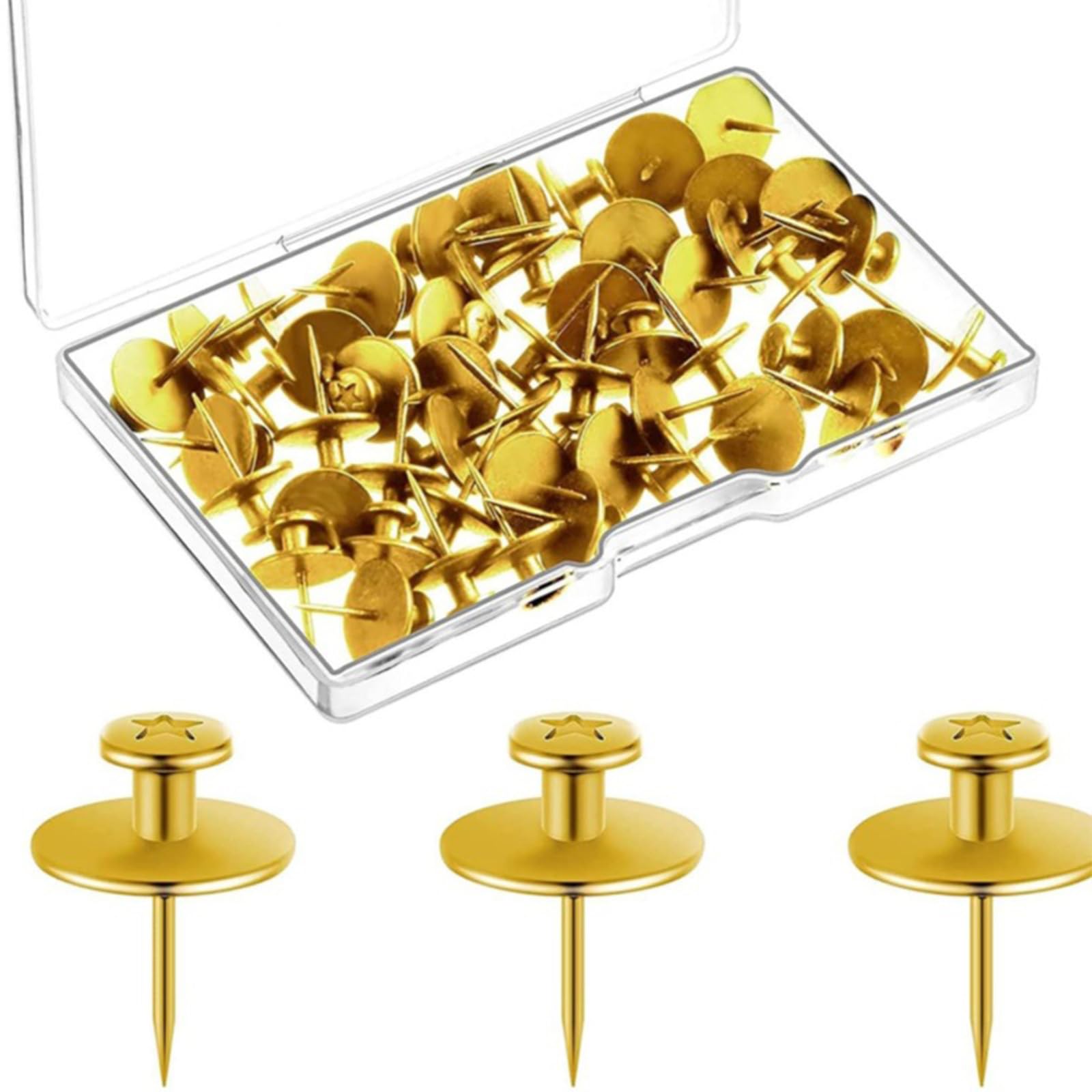 I Shape Metal Push Pin 30Pcs Flat Head Pushpin Cork Notice Board Thumb Tacks for Bulletin Cork Push Pins for Bulletin Boards