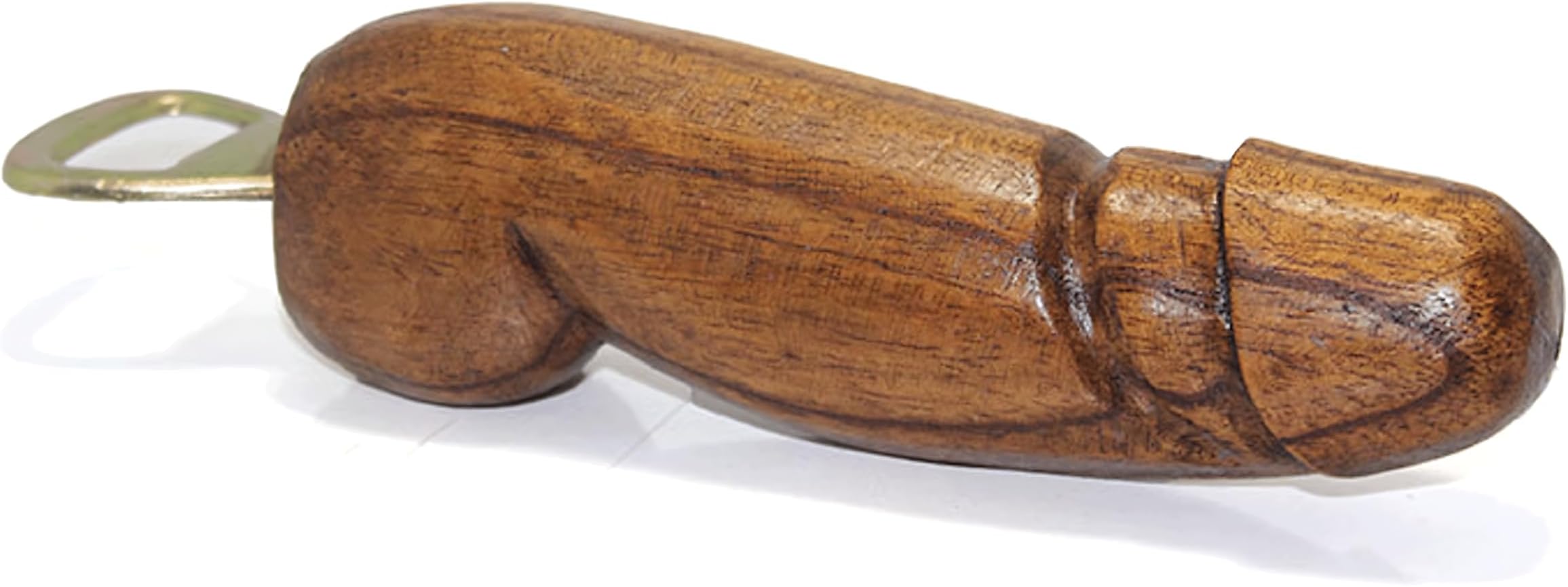 Wooden Bottle Opener, Handcrafted, Funny & Party Gift Bottle Opener (Brown, 6 inches)