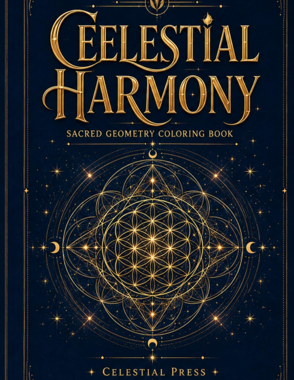 Celestial Harmony: Sacred Geometry Coloring Book