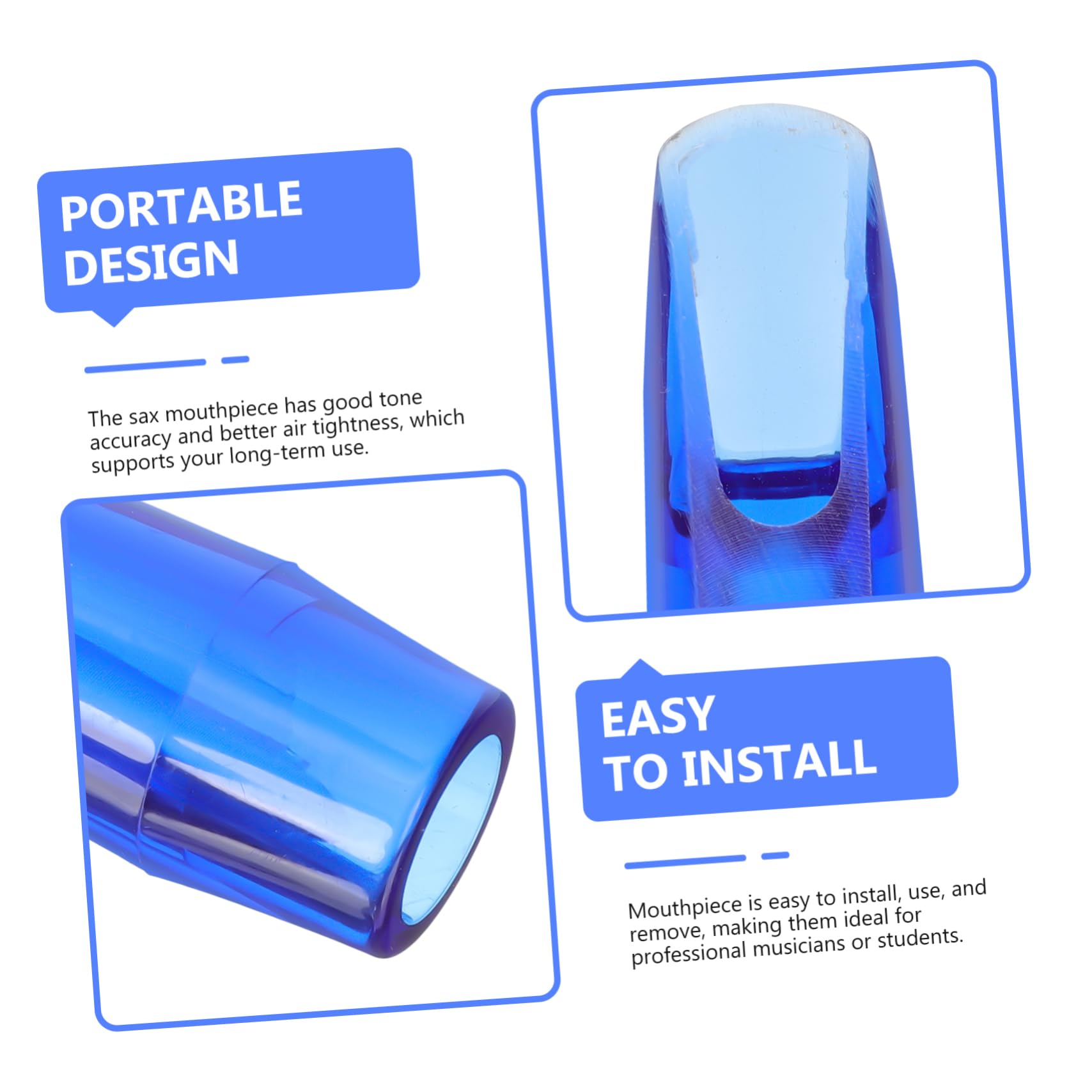 SUPVOX 3pièces Silicone Pour Saxophone Amortisseur De Tonalité Pour Saxophone Alto Et Ténor Accessoire De Bruit Compatible Avec Tous Modèles De