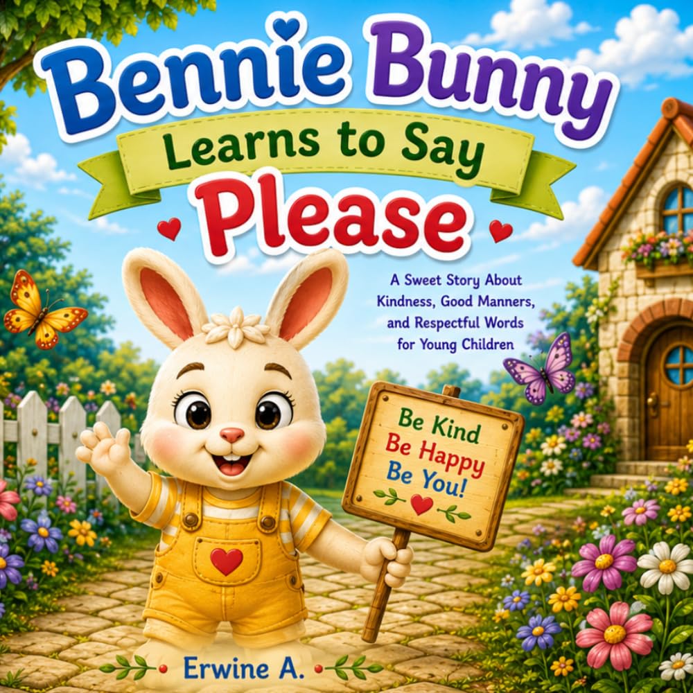 Bennie Bunny Learns to Say Please: A Sweet Story About Kindness, Good Manners, and Respectful Words for Young Children