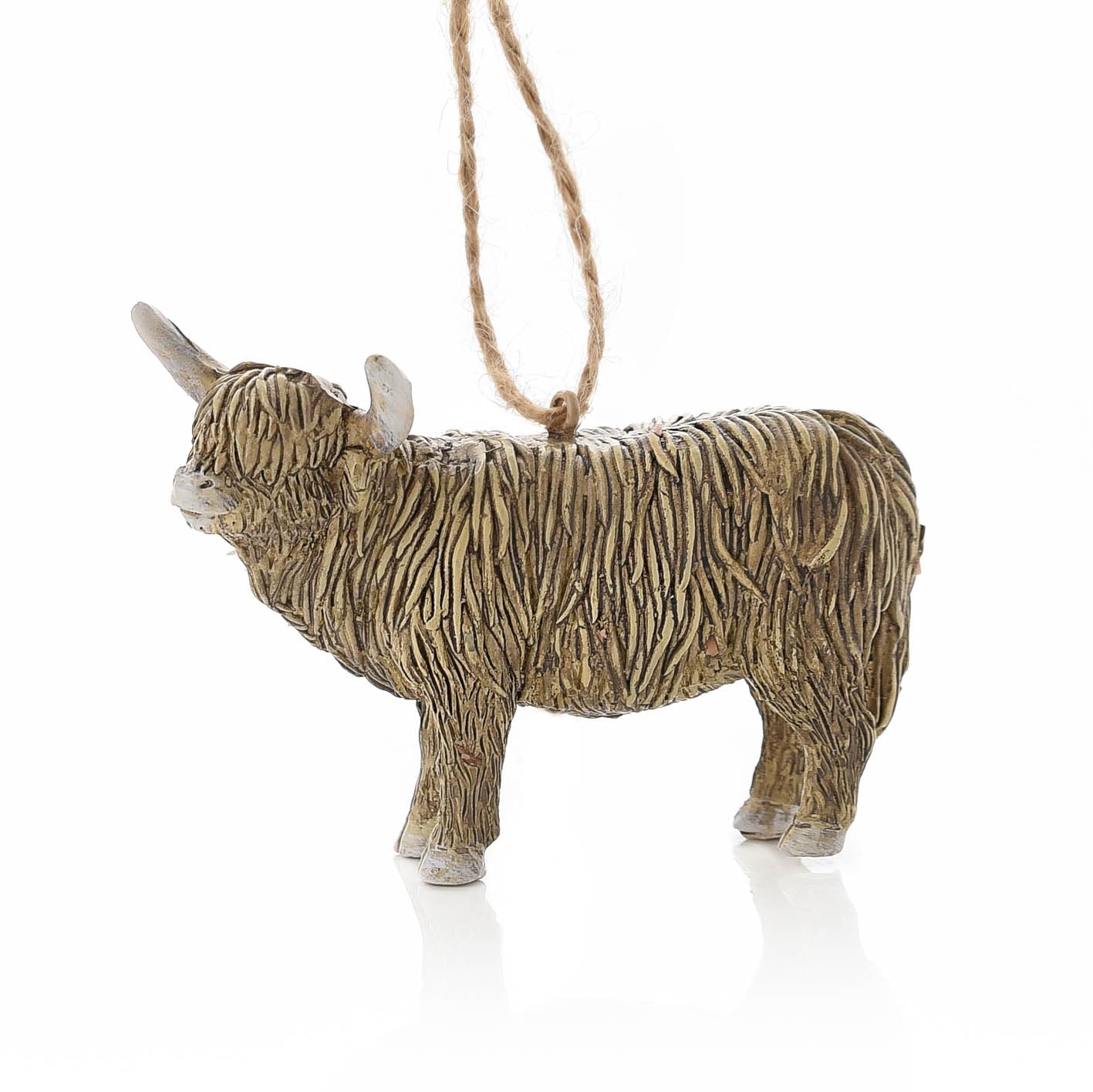 The Seasonal Gift Co Highland Cow Christmas Hanging Ornament