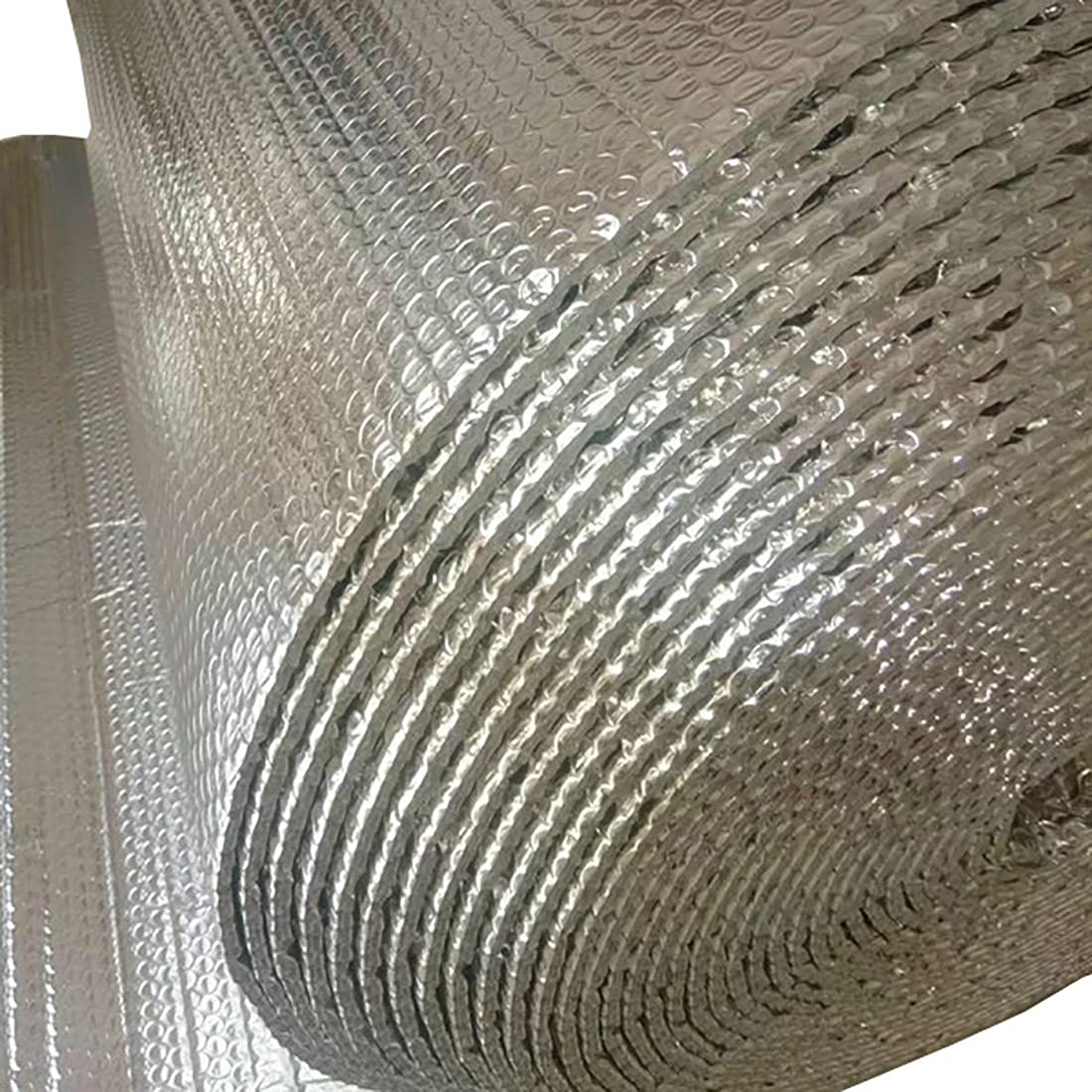 Rouleau Isolant Thermique Aluminium Double Polyvalent Rouleau D'isolation En Aluminium, Feuille D'aluminium Thermique Réfléchissantepour Loft, Sol, Mur, Camping-car, Campi(Size:1x3m (39 in X 10 Ft))