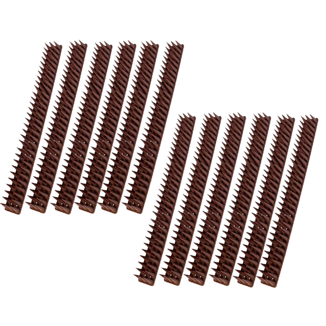 YARNOW 12pezzi Dissuasori Per Gatti e Piccioni Spike Plastici Per Balconi Finestre e Recinzioni Protezione e Facile Da Installare