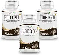 3x Lecitina de soja 120 acps 1400mg Melcoprol