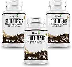 3x Lecitina de soja 120 acps 1400mg Melcoprol