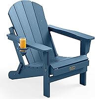 Vista 99 de SERWALL - Silla plegable Adirondack para patio, jardín, exterior, resistente a la intemperie, sillas para hoguera, color naranja