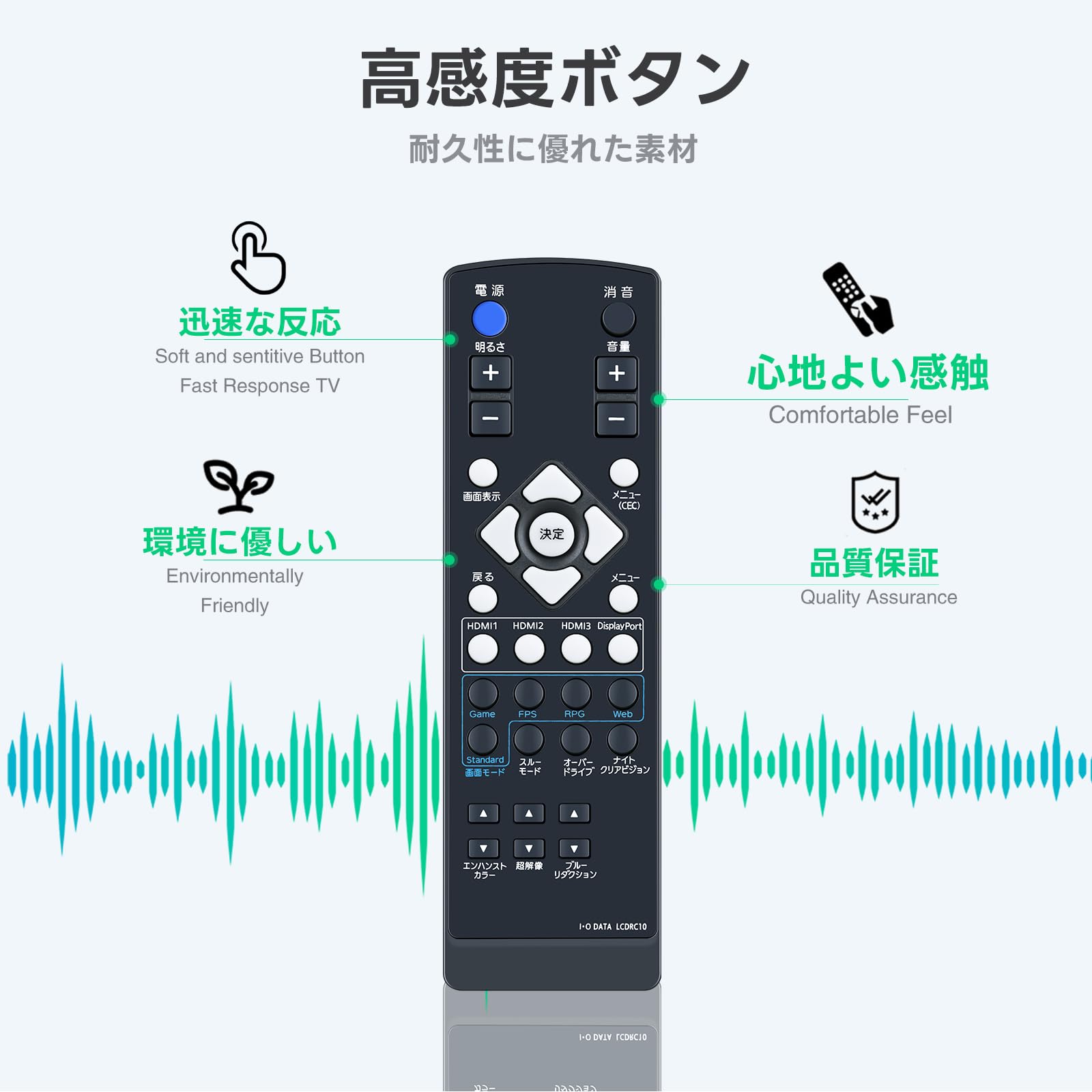 Amazon.co.jp: テレビリモコン LCD-RC10 for I-O DATA アイオーデータ