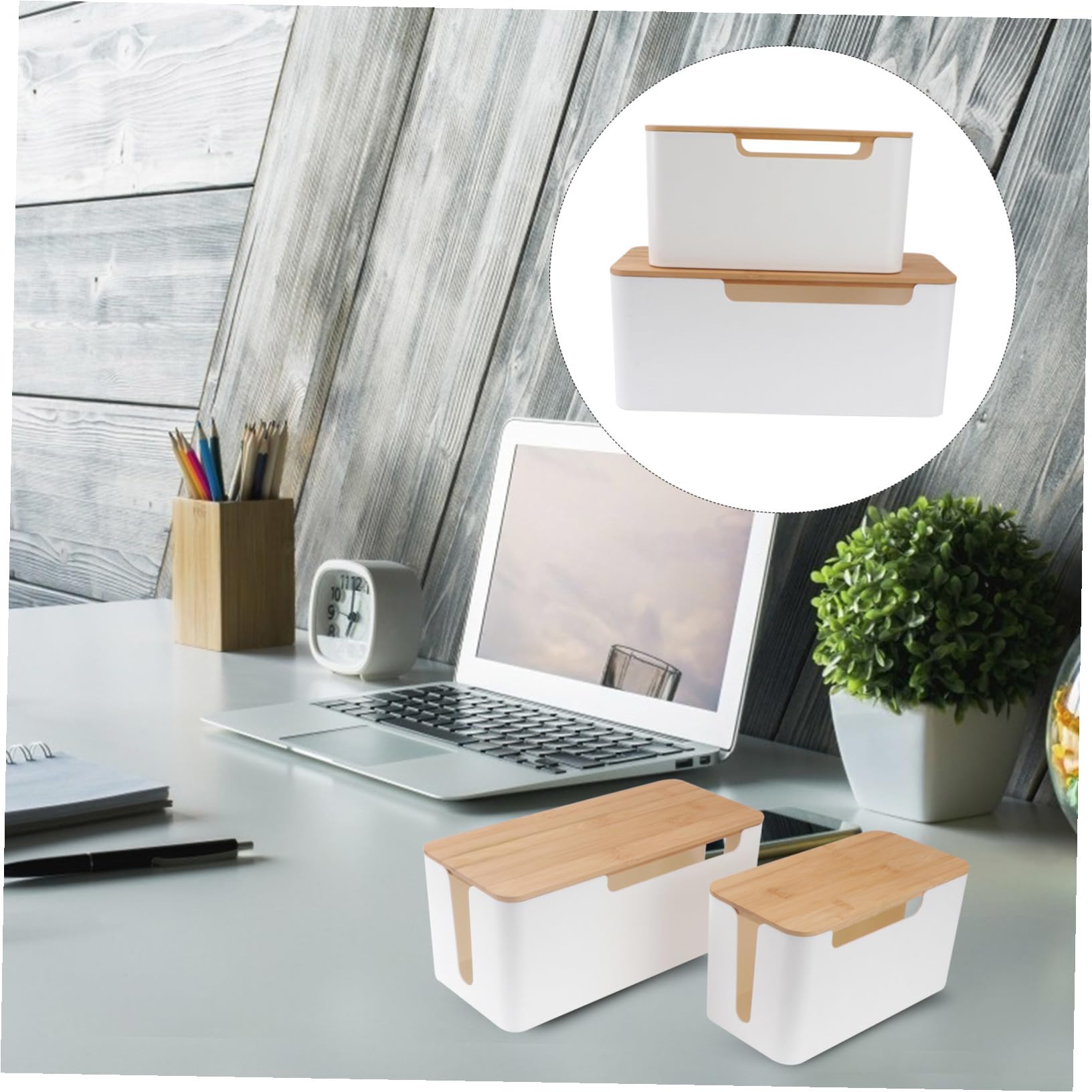 Boîte de Protection pour Prises Abs Plastique Blanche, Lot de 2
