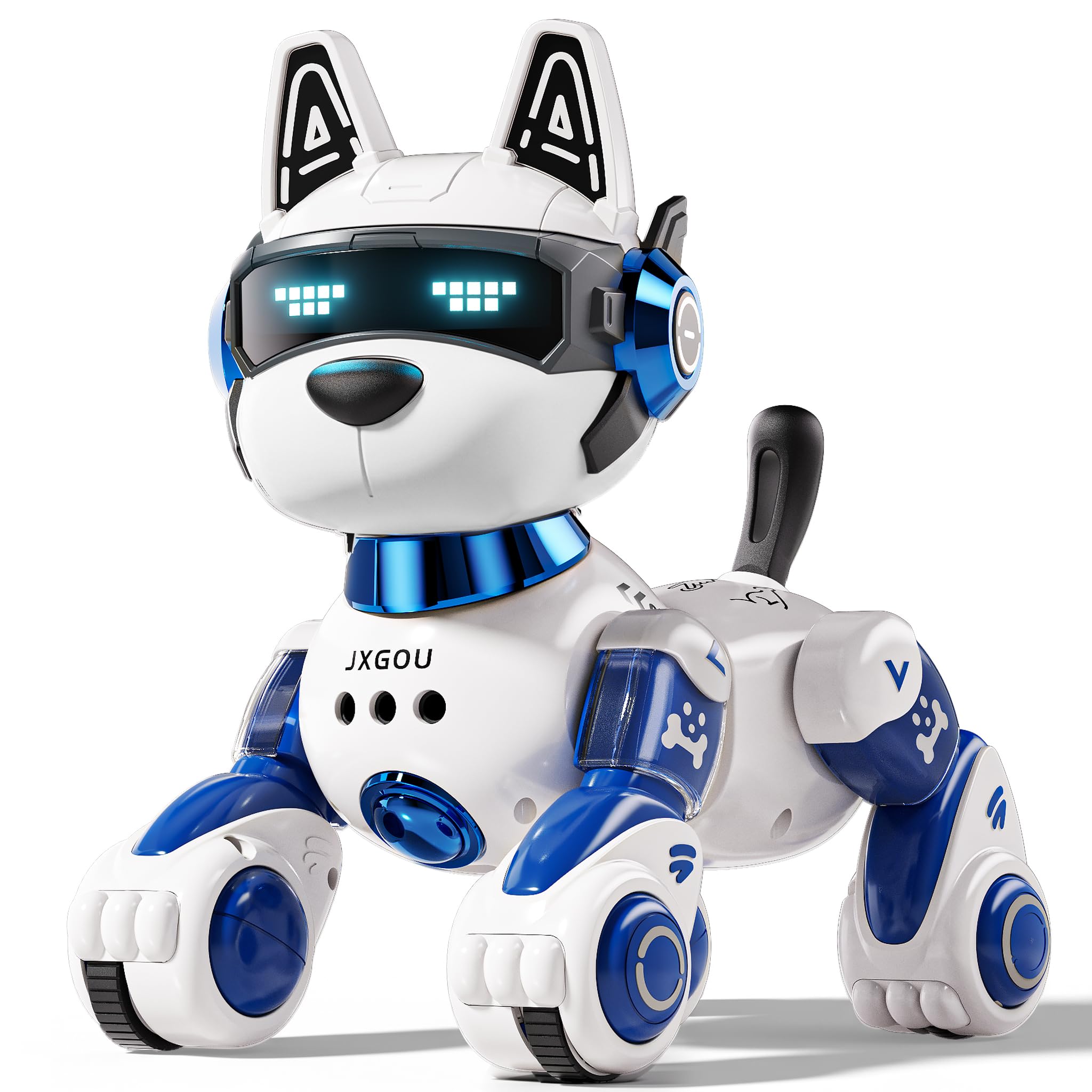 VEEVIFUN Remote Control Robot Dog for Kids,Toy Dogs for Kids Age 3 4 5 6 7 8,Kids Robot with Voice Control Commands and Touch Sensing,Idea Birthday Gift for 5-7 6-8 Year Old Boys Girls