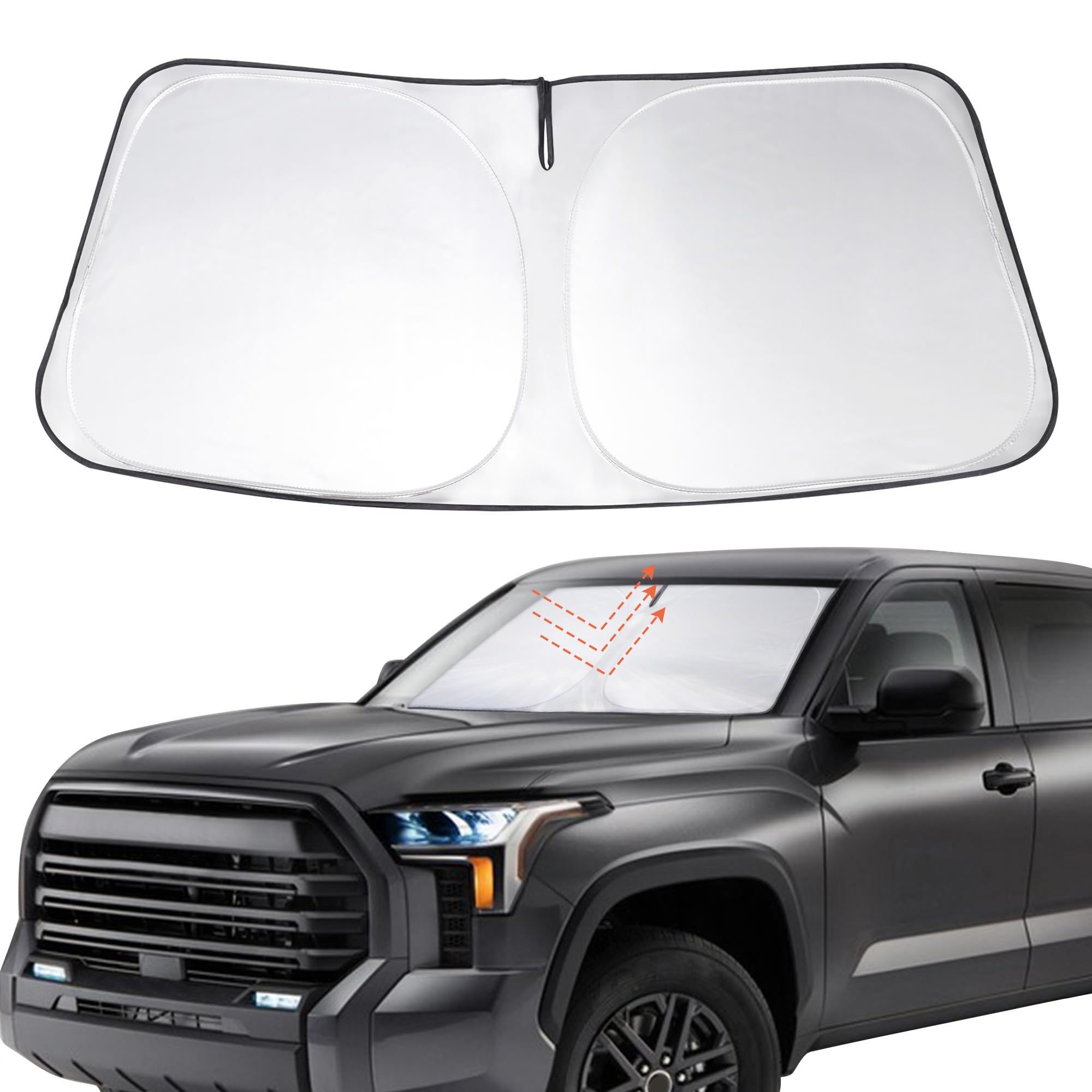 Windshield Sun Shade Sunshade for 2007-2025 2026 Toyota Tundra