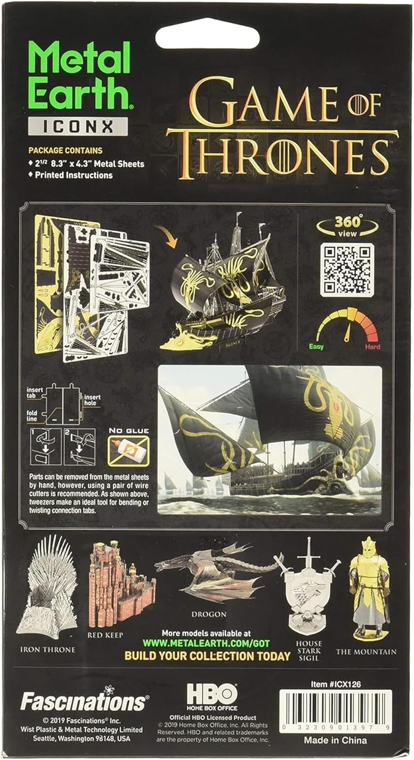 Metal Earth Game of Thrones Silence 3D Metal Model Kit Fascinations