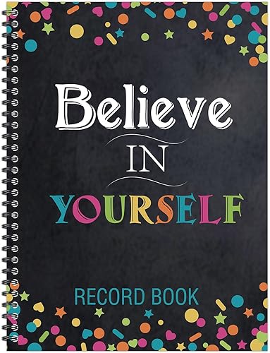 Faccito Libro de registro para profesores de 8.3 x 11 pulgadas, libro de grado 2025, registro de asistencia sin fecha, lista de estudiantes,