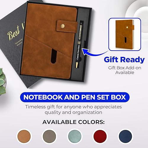 Vista 16 de Personalized Journal Notebook, Personalized Hardcover Notebook with Pen Set, A5 Customized Lined Journals for Women and Men, Birthday, Best Friend