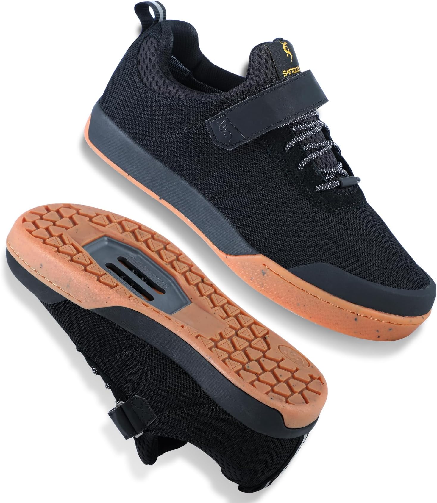 SANDUGOMen's Mountain Bike Shoes Elastic Closure | Lightweight, Waterproof, Breathable MTB Shoes