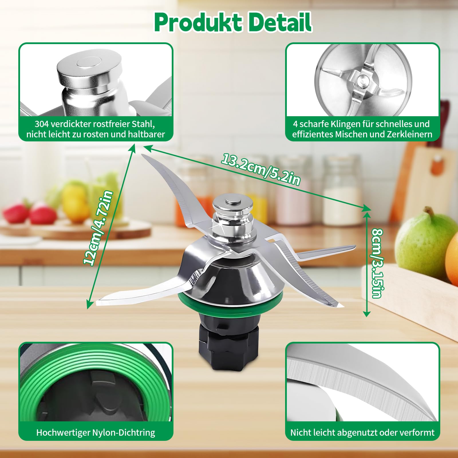 Knives for Vorwerk Thermomix TM5 and Thermomix TM6, Replacement