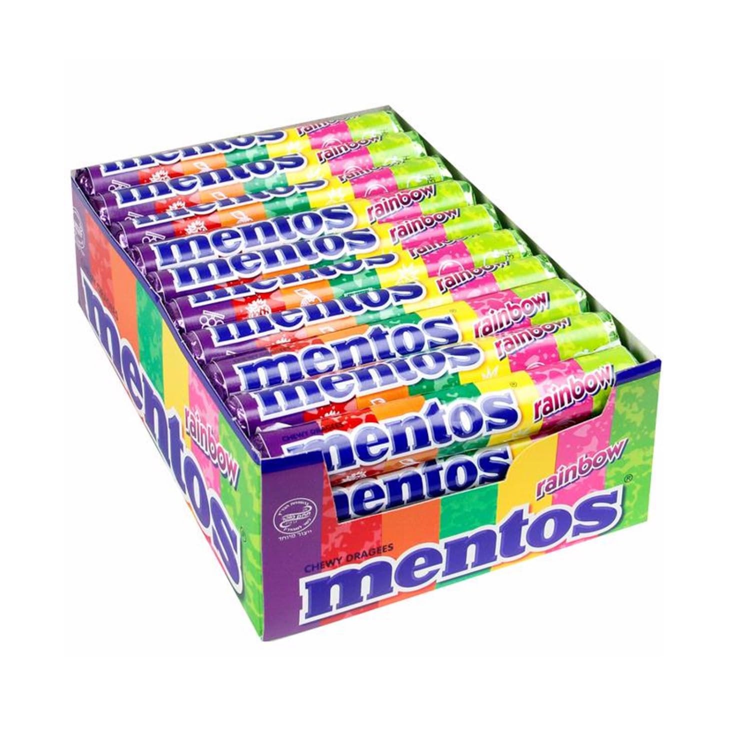 Mentos arcoiris en rollo - 40 x38 g