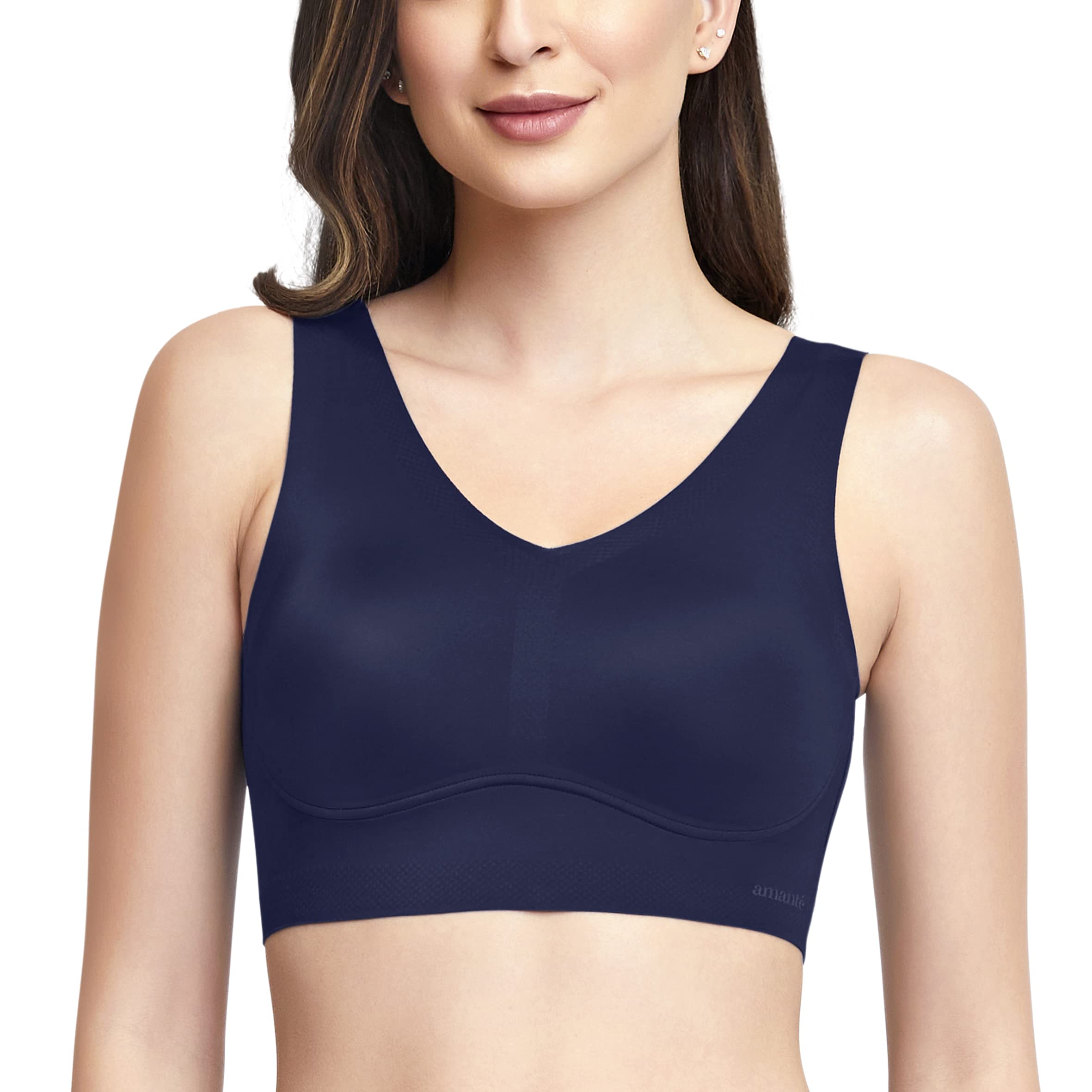 V-Neck Cami Bra - Removable Pads-image-23