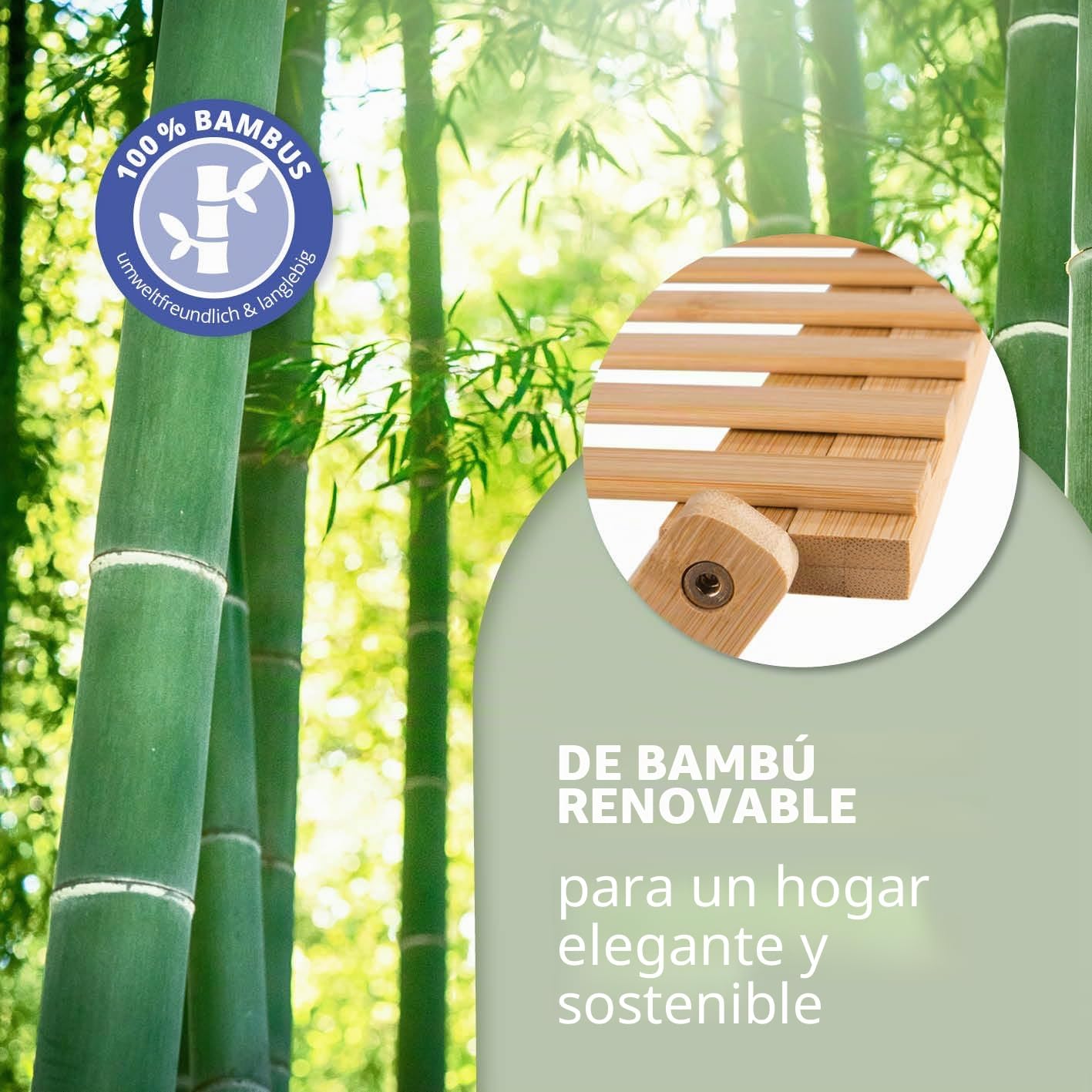 Lumaland Estantería de bambú Plegable de 4 Niveles, Ideal para guardarropa, en el baño y como estantería de Cocina, estantería para decoración, sin Montaje, Estrecha, Ahorra Espacio, 28 x 25 x 85 cm