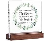 Coworker Leaving Gifts for Women Men - Retirement Gifts for Women Men - Going Away Gift Goodbye Gifts for Coworker Boss Leader Colleague Friends - Clear Plaque Sign With Wooden Stand