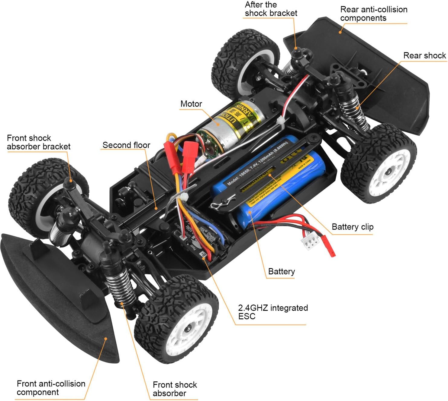 UDI RC Ud1603Pro 1/16 2.4G Remote Control High Speed Racing Vehicle Drifting Car Brushless Motor 25A Esc Assembled Hobby Grade Model for Ages 14+