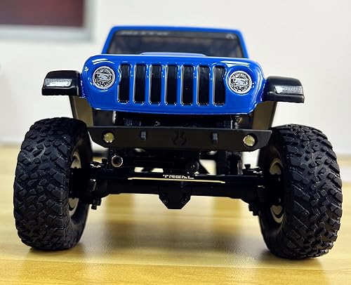 Miniatura 8 de Treal Juego de eslabones de dirección de aluminio 7075 para Axial SCX24 124 Escala-V2 (rojo)