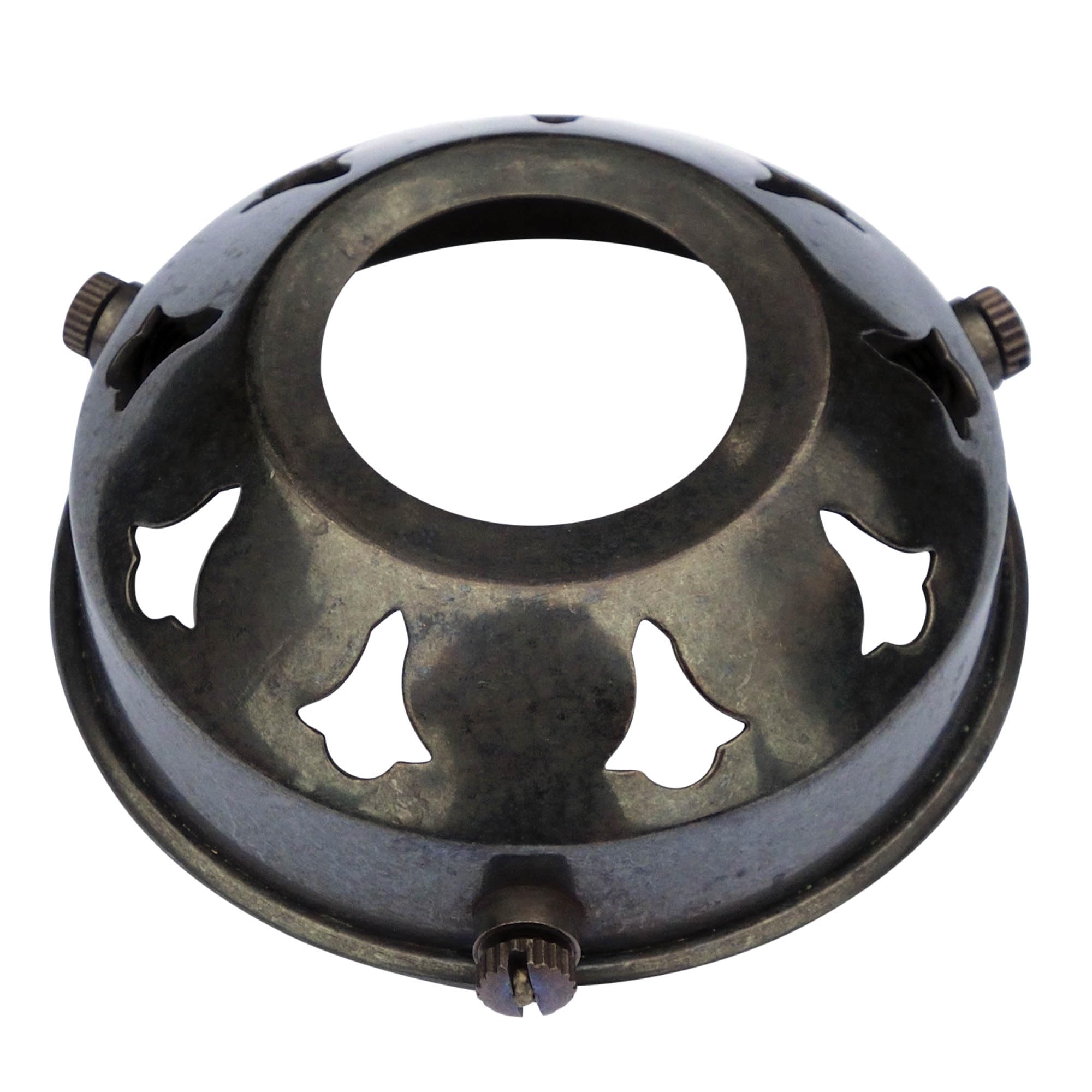 Elektek 2.25" Bronze Glass Lamp Shade Gallery Fitting For B22 Shade Ring Bulb Holders 2.25 Inch - Bronze