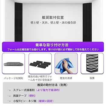 Amazon | TroyStudio 吸音材 ベーストラップ 10×10×30cm 12枚