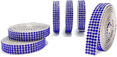 MOODKEY 6 rollos de cinta autoadhesiva de diamantes de imitación de cristal, cinta adhesiva para manualidades con tiras de diamantes de imitación de MOODKEY 6 rollos de cinta autoadhesiva de diamantes de imitación de cristal, cinta adhesiva para manualidades con tiras de diamantes de imitación de
