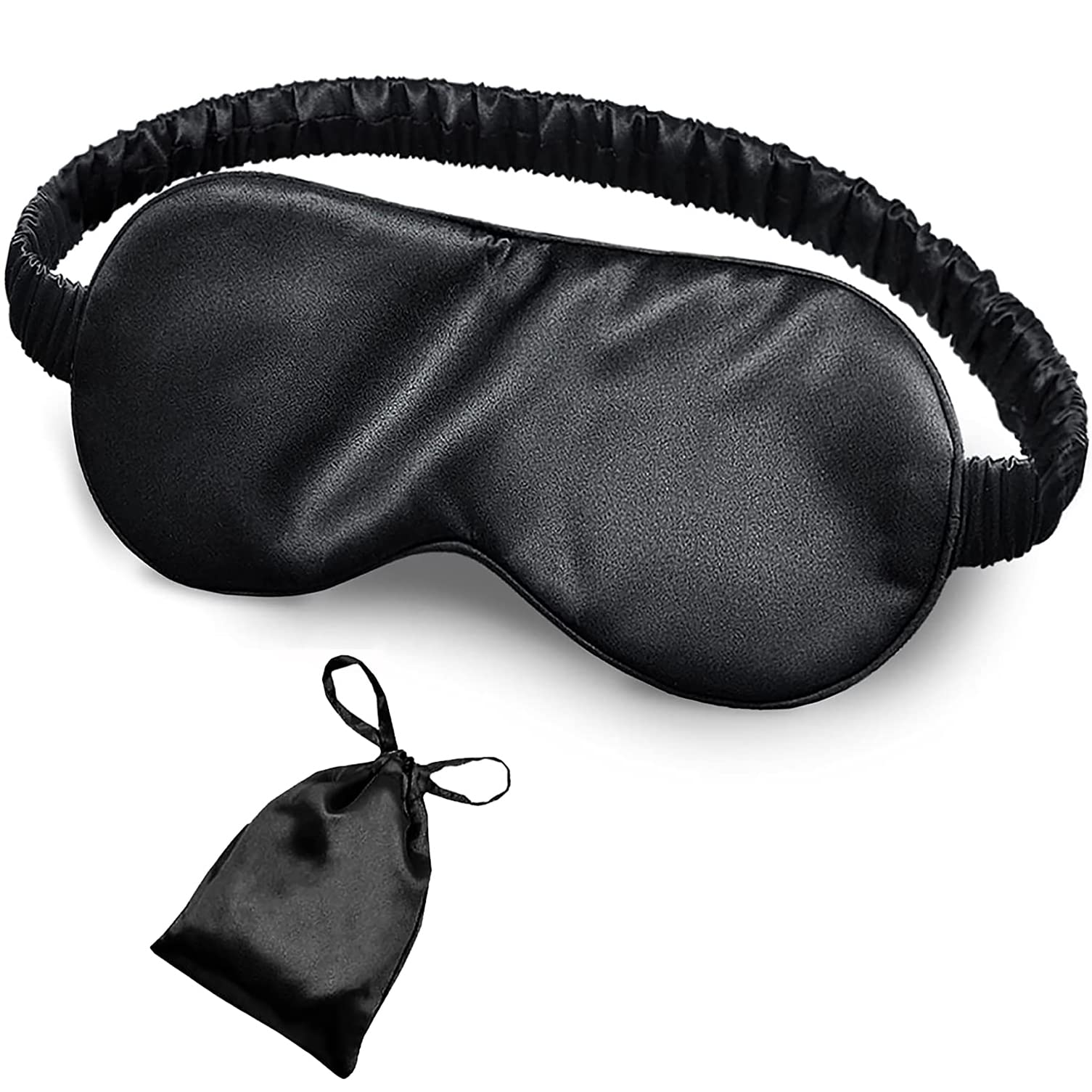 THMINSSilk Sleep Mask,Eye Mask, Ultra Soft Skin-Friendly Pure Natural Silk Fabric and Natural Cotton Filled Sleeping Eye Mask