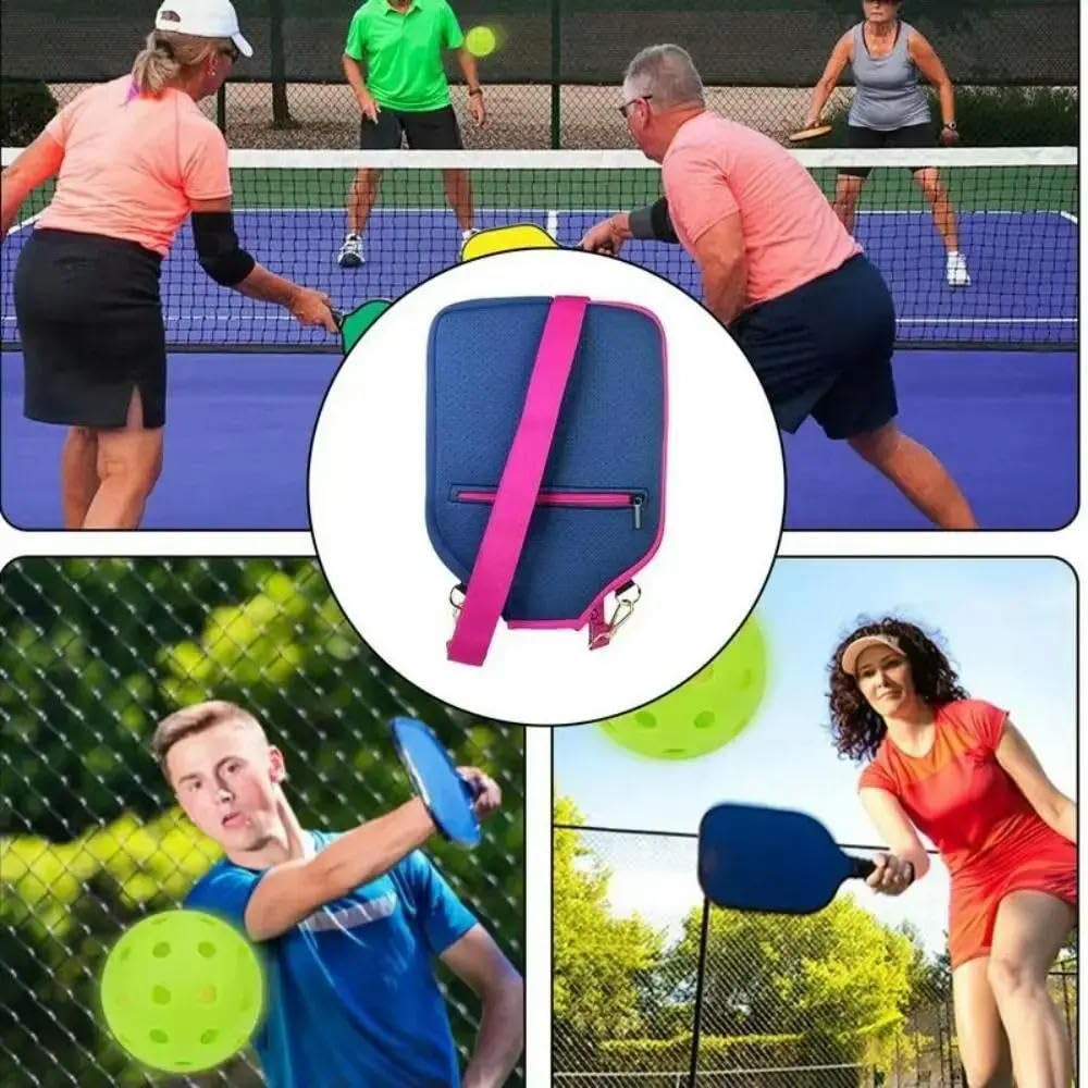 JCVBN duża pojemność Pickleball torba crossbody zapięcie na zamek błyskawiczny wodoodporna osłona wiosła pickleball regulowany pasek profesjonalny