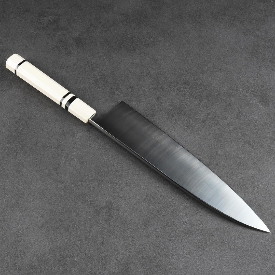 限定セール 6775 大出刃包丁 9寸 V金10号 刺身包丁 人工象牙八角柄