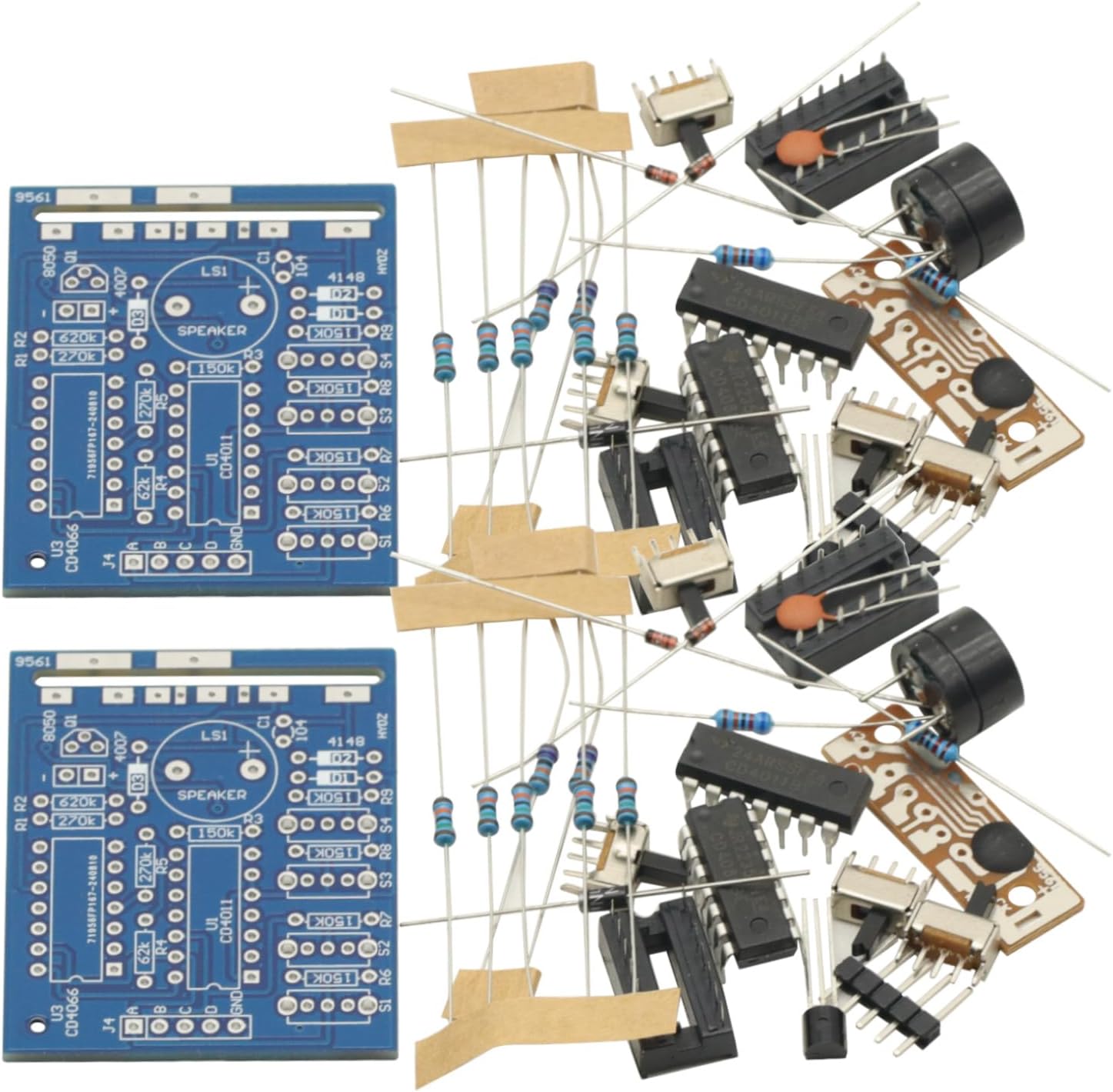 2PCS Music Sound Board Electronic Module DIY Kit Parts Components Soldering Practice Learning Kits