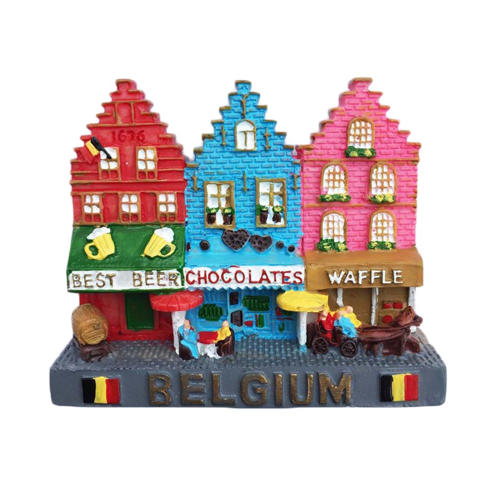 Wedarego Blue 3D Belgium Refrigerator Magnet Travel Sticker Souvenirs,Resin Home & Kitchen Decoration,Belgium Fridge Magnet From China