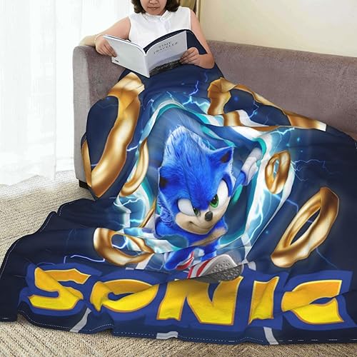 Miniatura 3 de Manta para cama de anime, para todas las estaciones, manta de felpa para sofá, ligera y suave, 39 x 49 pulgadas, 2