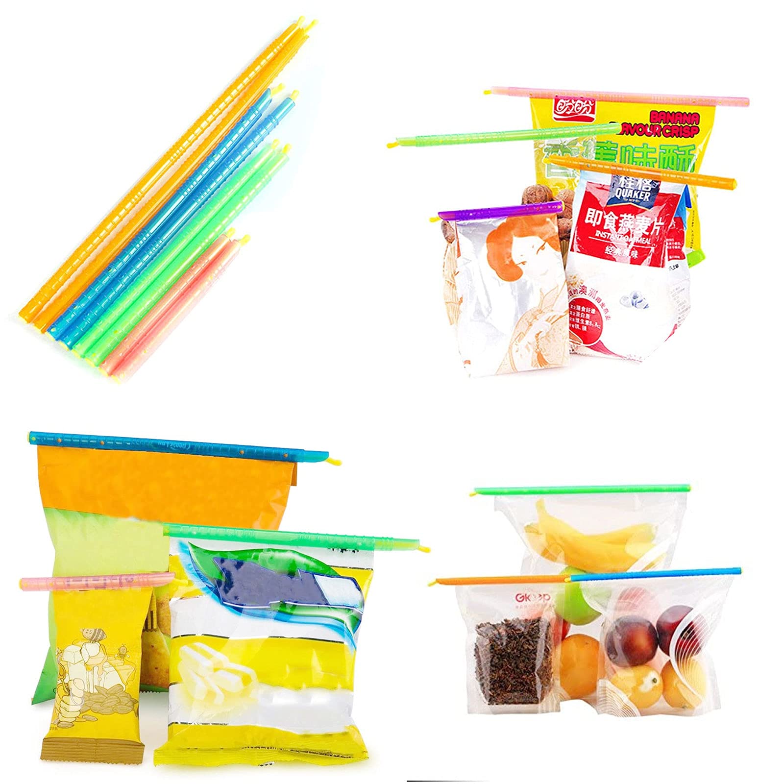 Clips De Sac Pour Sacs En Papier Et Plastique, Serrer La Boucle D'Étanchéité Et La Placer Sur La Boucle, Parfait Pour Le Rangement Et L'Organisation Du Pain, Des Bonbons, Des Biscuits, Et