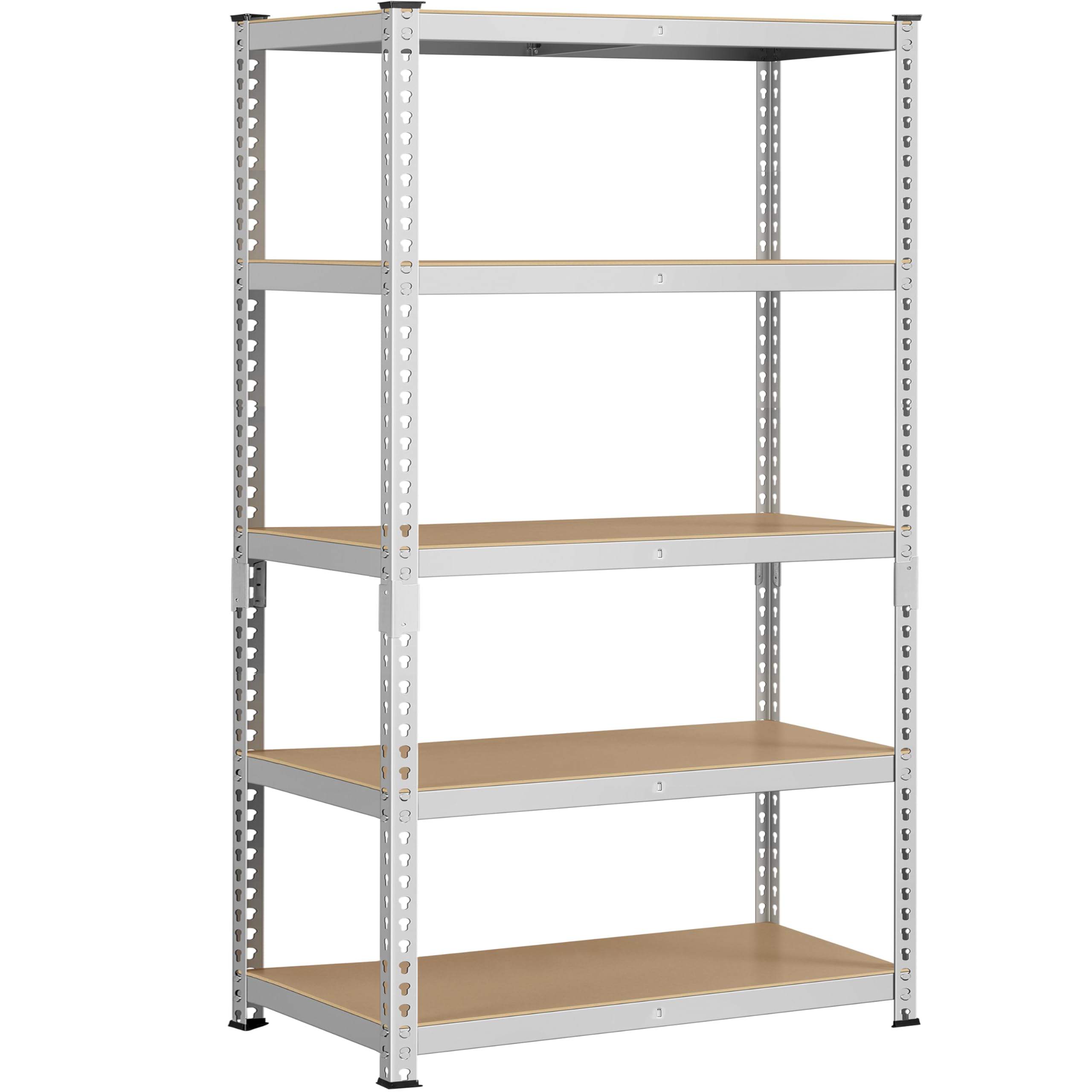 Topeakmart 5-Tier Utility Shelves, Metal Storage Shelves Garage Shelving Unit Adjustable Garage Storage Shelves Storage Racks Heavy Duty Shed Shelving