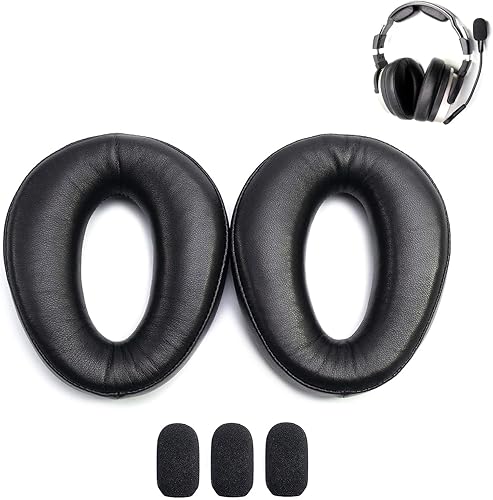 Ture - Kit de actualización de piel de cordero para las orejas, sellos, diadema compatible con auriculares Lightspeed Zulu Series PFX Tango Sierra