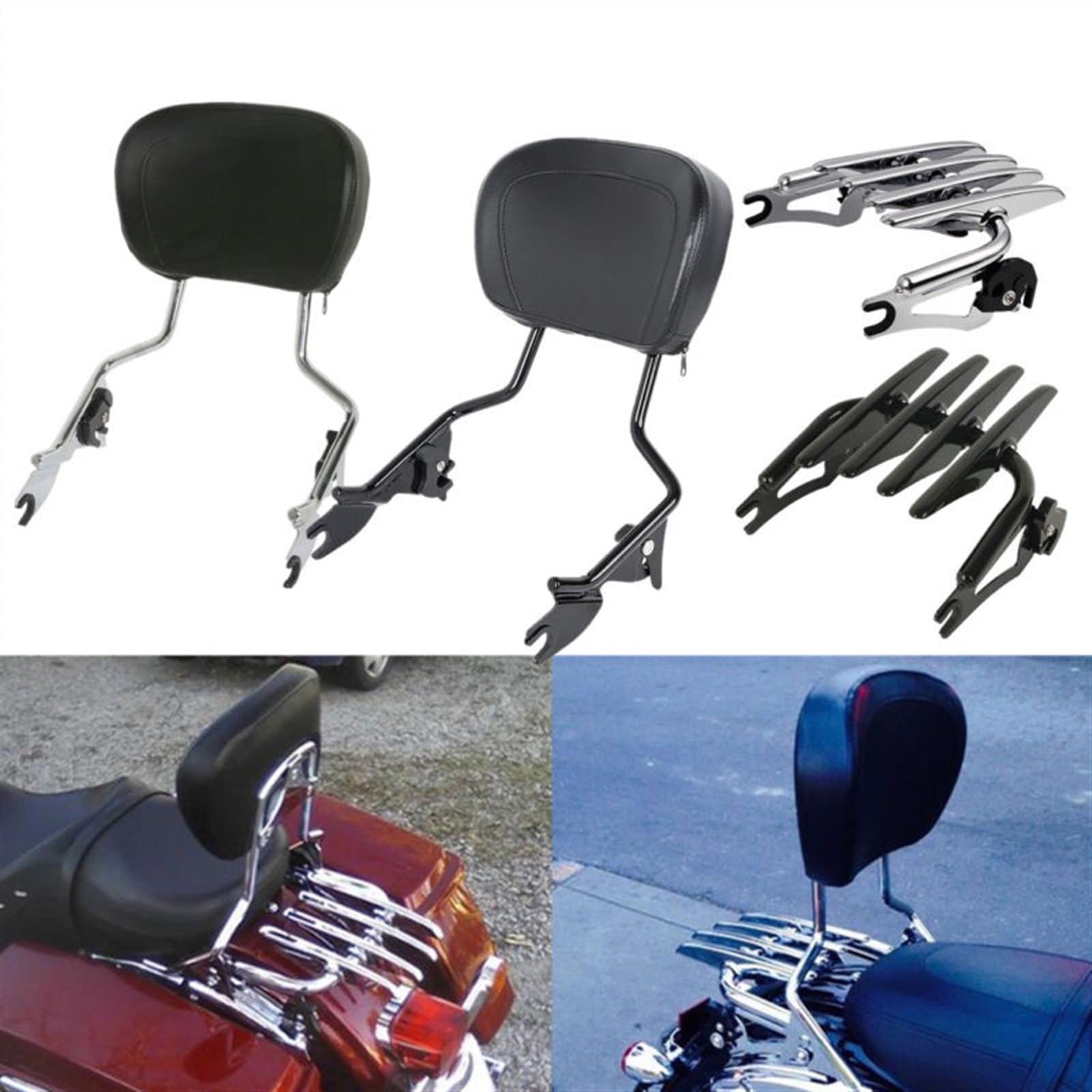Sissy BAR con portapacchi per Harley Davidson CVO Road Glide 18-19