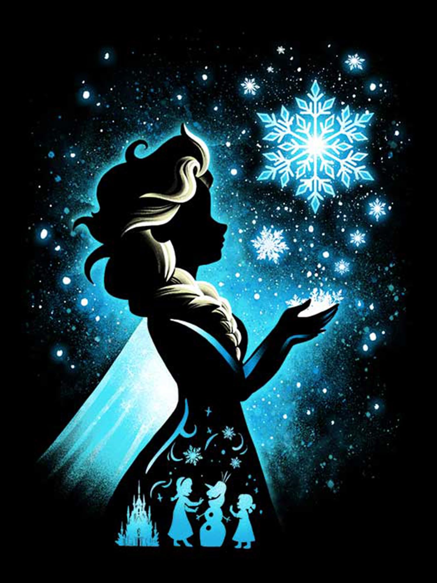 DIY Diamond Painting Elsa Diamond Art Kits, 5D Full Drill Cross Stitch Embroidery kit, Funny