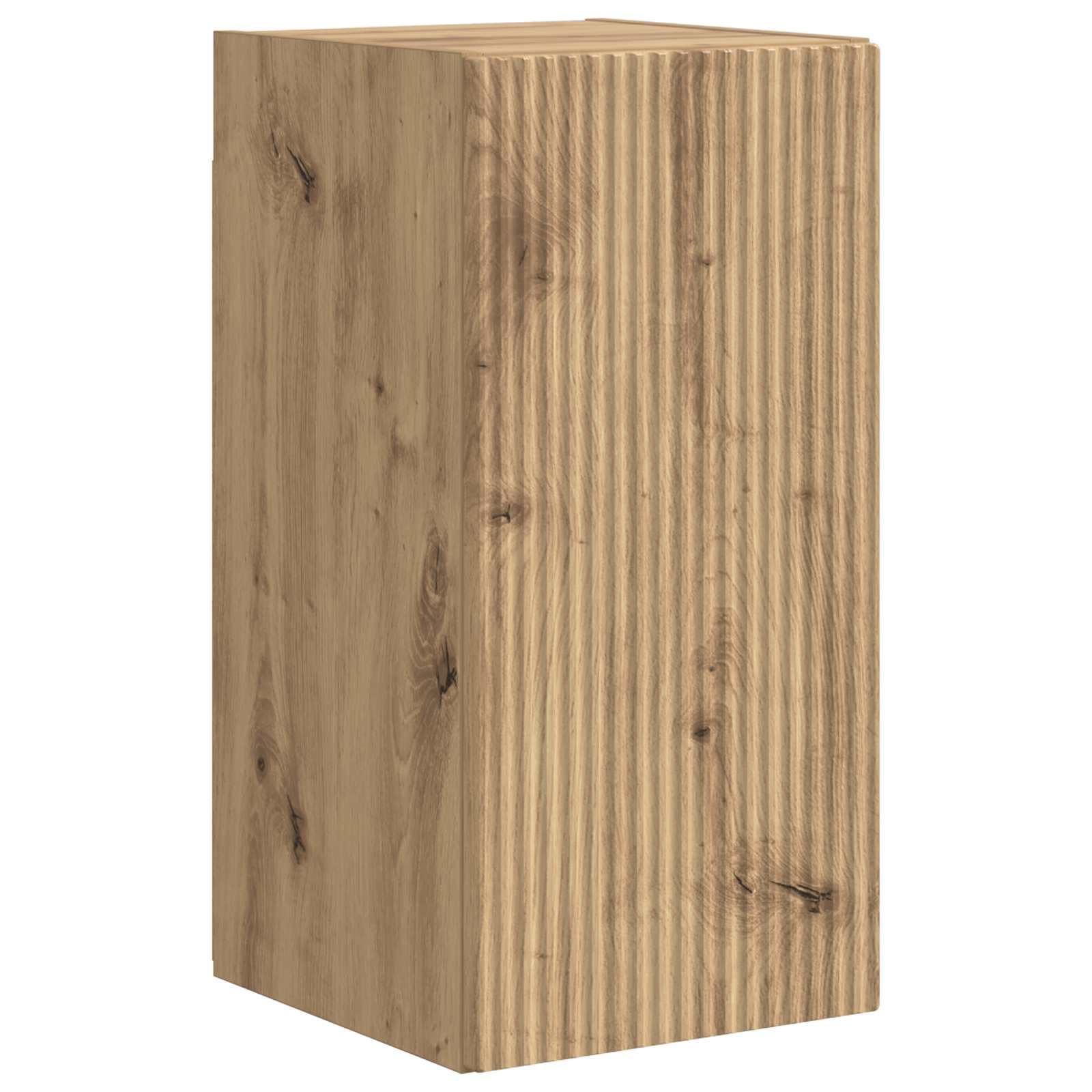 TV-Schrankset Wandmontiert 5-teilig, Hochglanz Weiß Holzwerkstoff, Modernes Media Center für Wohnzimmer, Schlafzimmer, 98x31x29.5cm, mit Stauraum