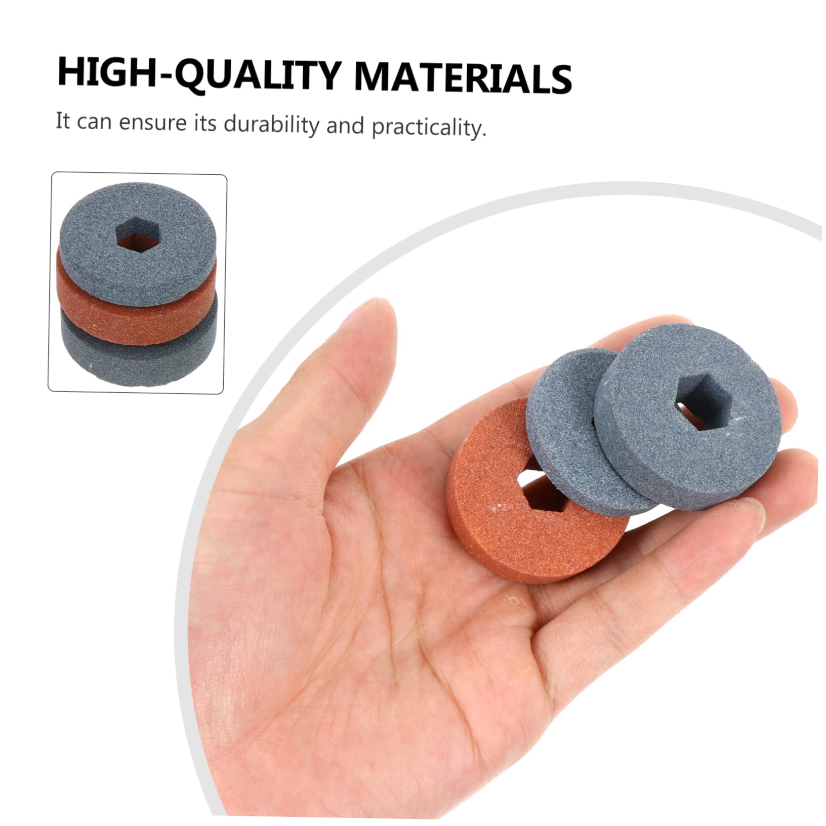 Ciieeo 4pcs Stone Brush for Knife Sharpener Grinding Stone Brush Set Heat Resistant Wear-Resistant Random Color