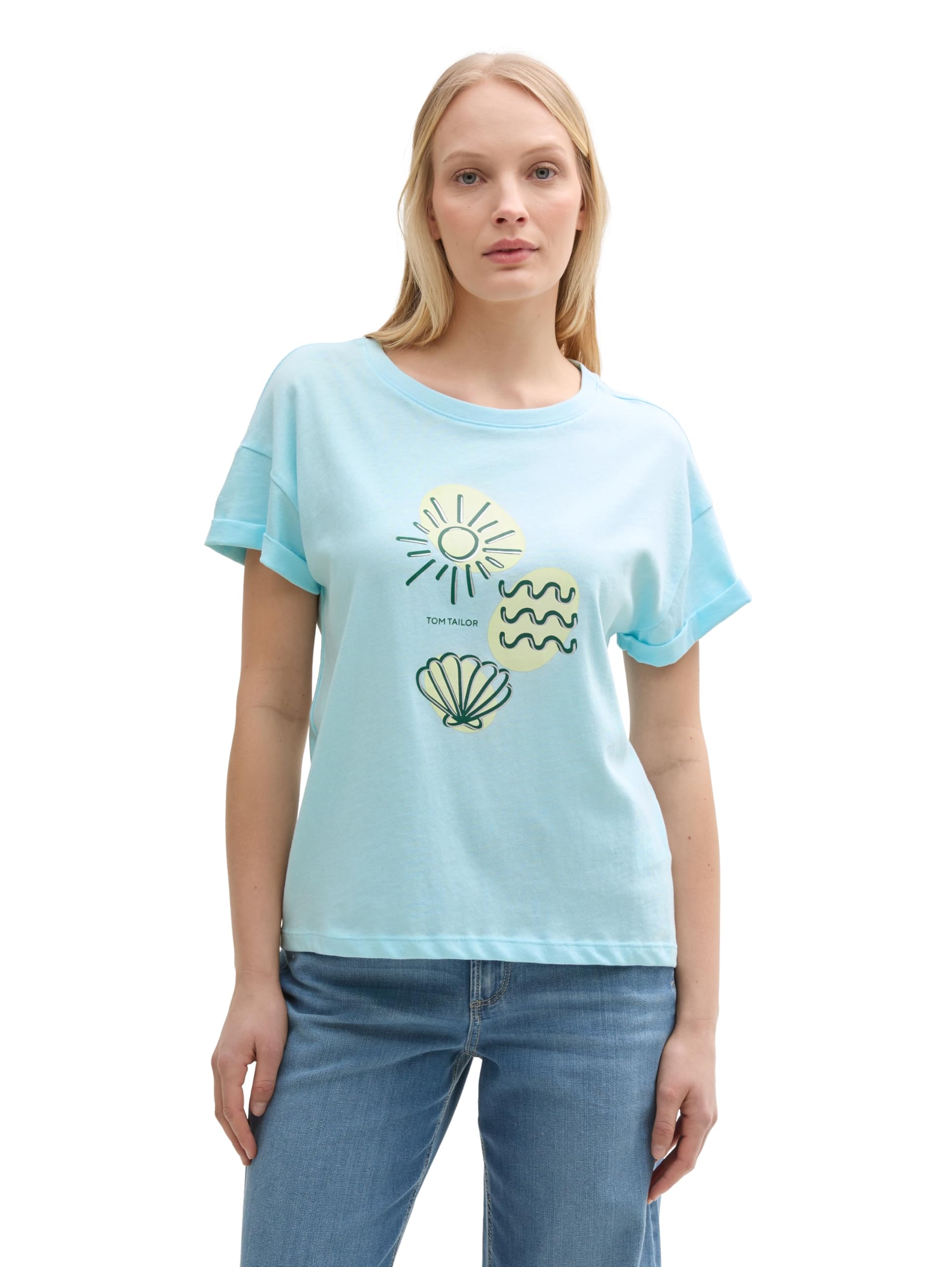 TOM TAILOR Damen T-Shirt mit Print