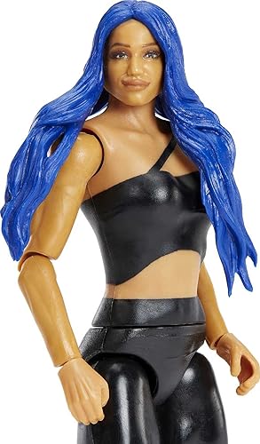 Miniatura 2 de Mattel WWE Sasha Banks Figura de acción básica, posable de 6 pulgadas, coleccionable para edades de 6 años en adelante