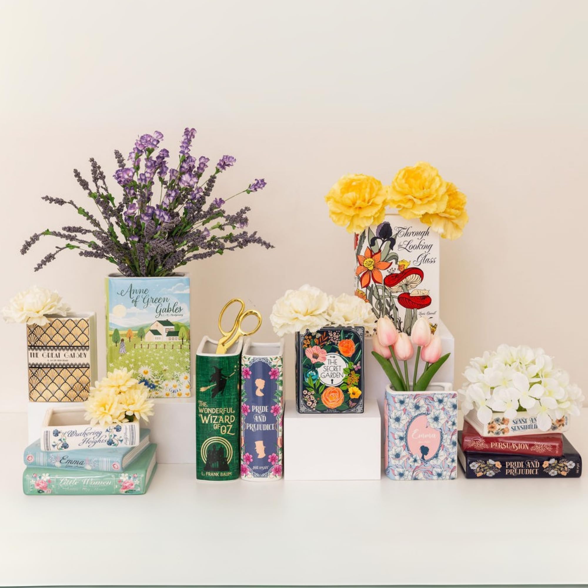 Małe doniczki w kształcie książki, mini doniczki wewnętrzne, designerska donica na rośliny, ceramiczna dekoracja domu, dla wielu różnych gatunków roślin, kaktusy, sukulenty, doniczka