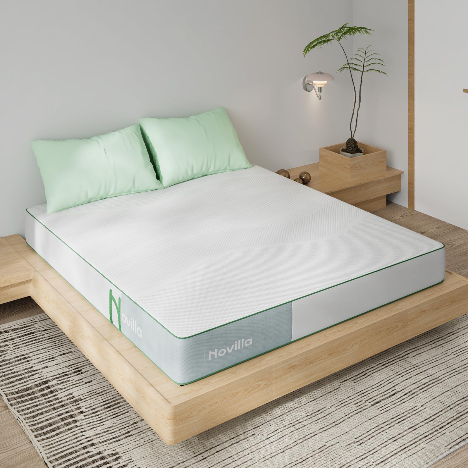 Amazon.co.jp: Novilla マットレス クイーン 極厚20cm 硬め 高反発